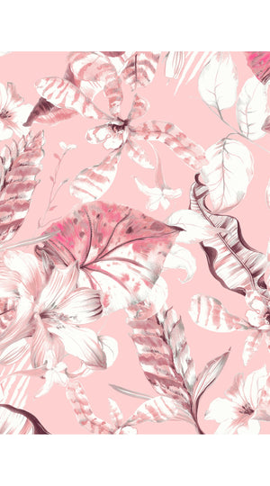 Terry Dress Shirt Collar 3/4 Sleeve Midi Plus Length Silk Taffta (Botanic Santuary Pastel)