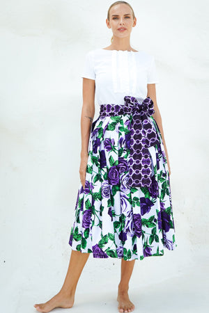Aster Skirt Midi Length Poplin (Charlotte Rose Big)