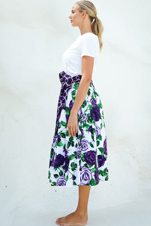 Aster Skirt Midi Length Poplin (Charlotte Rose Big)