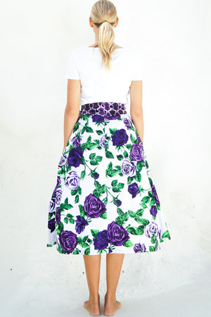 Aster Skirt Midi Length Poplin (Charlotte Rose Big)