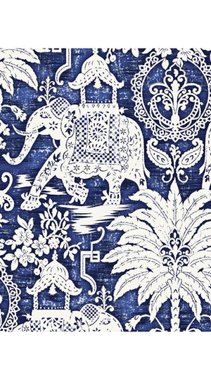 Patricia Dress Shirt Collar 3/4 Sleeve Long +3 Length Cotton Musola (Elephant Bandana)