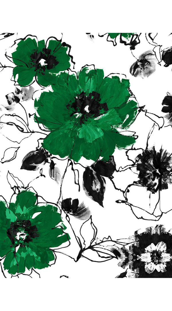 Terry Dress Shirt Collar Sleeveless Midi Plus Length Silk Taffta (Fiori D'este Small)