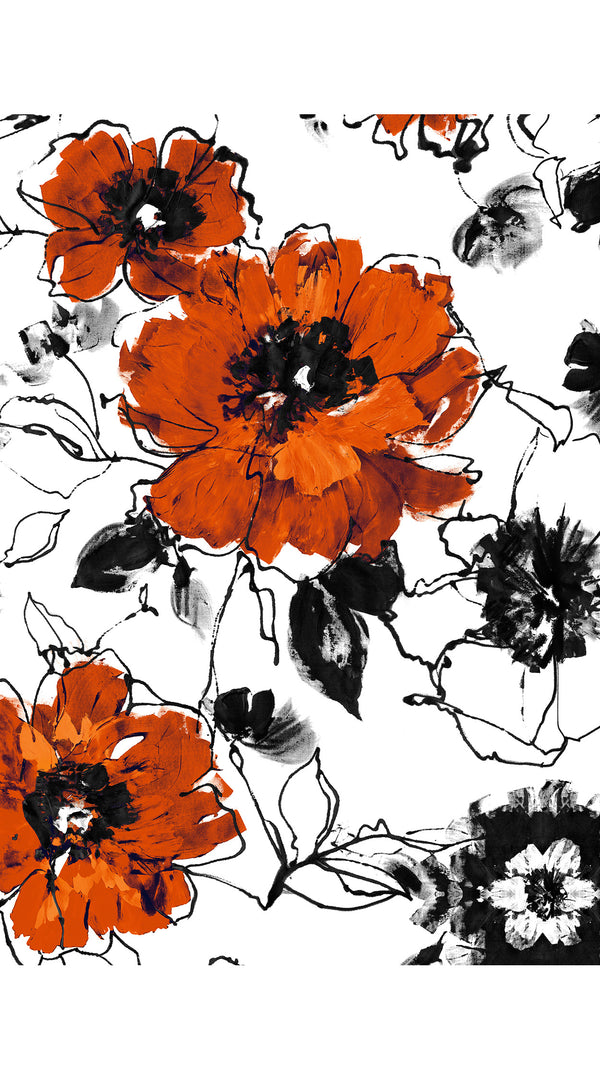 Terry Dress Shirt Collar Sleeveless Midi Plus Length Silk Taffta (Fiori D'este Small)