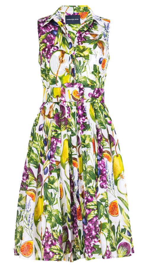 Audrey Dress #4 Shirt Collar Sleeveless Long  Musola (Fruit Farm)