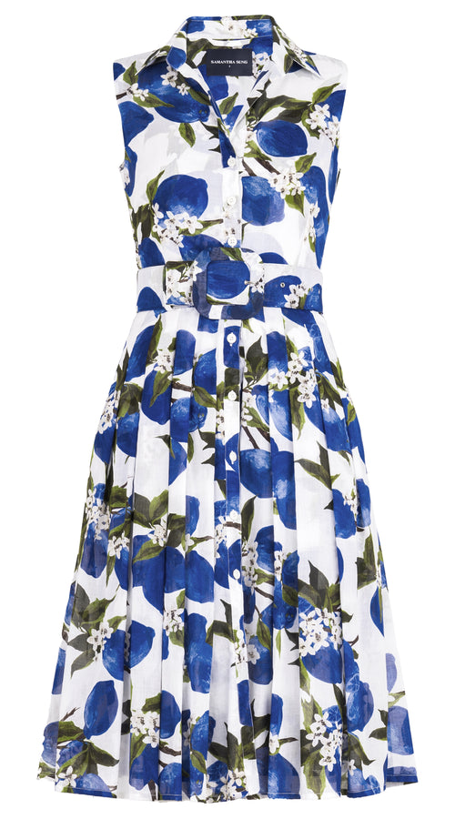 Audrey Dress #4 Shirt Collar Sleeveless Long  Musola (Lemon Original)