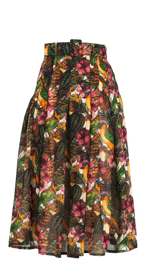 Zeller Skirt Midi Length Wool(Mocking Bird) @13