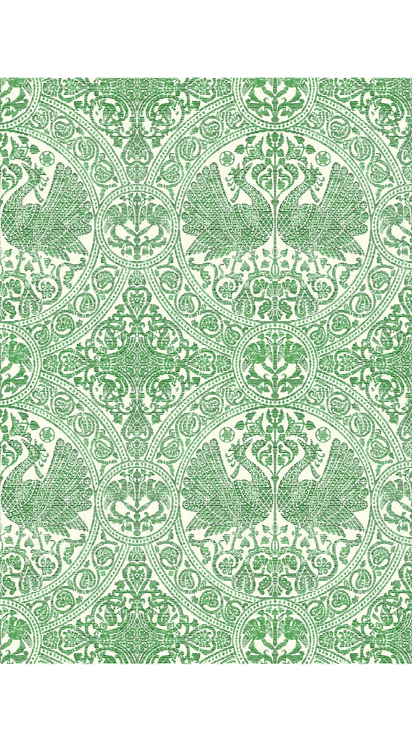 Pants Silk (Peacock Toile Pastel)