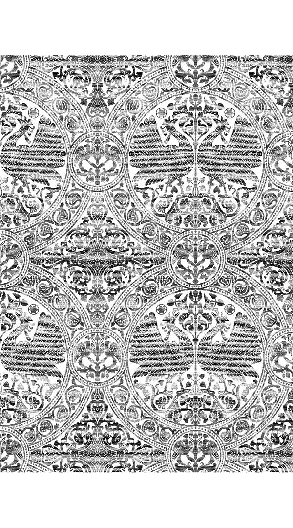 Audrey Dress #2 Shirt Collar Sleeveless Long Length Cotton Stretch (Peacock Toile White)