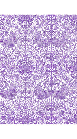 Audrey Dress #2 Shirt Collar Sleeveless Long Length Cotton Stretch (Peacock Toile White)