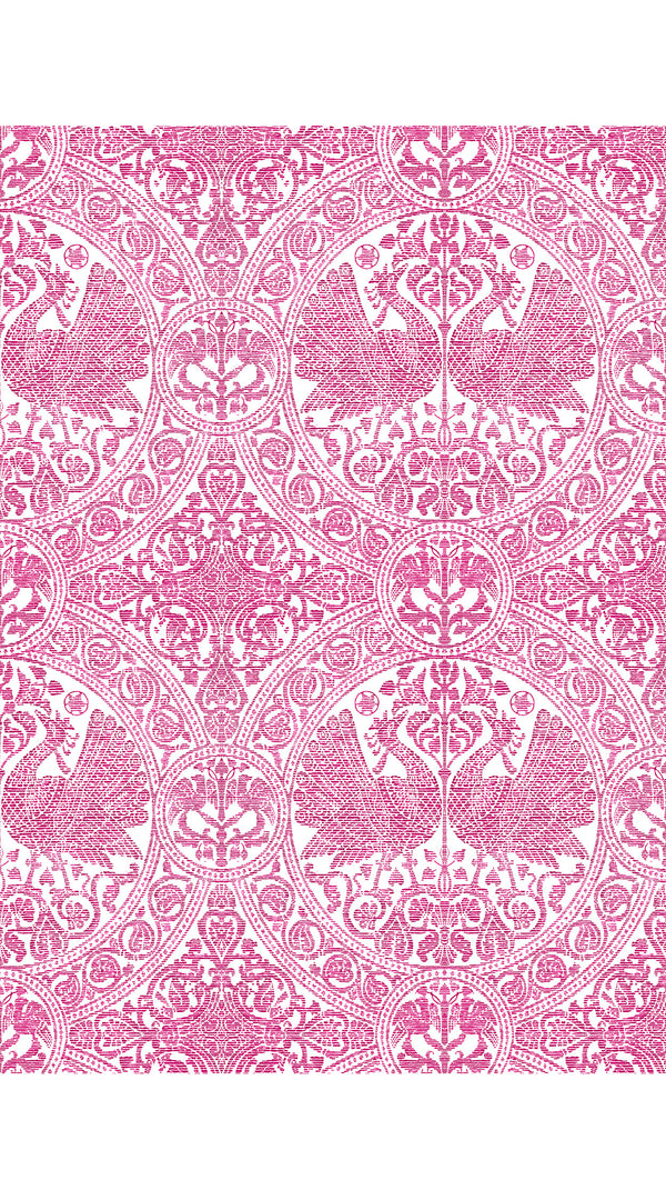 Audrey Dress #2 Shirt Collar Sleeveless Long Length Cotton Stretch (Peacock Toile White)