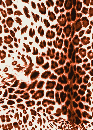 Audrey Dress #4 Shirt Collar 3/4 Sleeve Long Length Cotton Musola (Pierre Leopard)