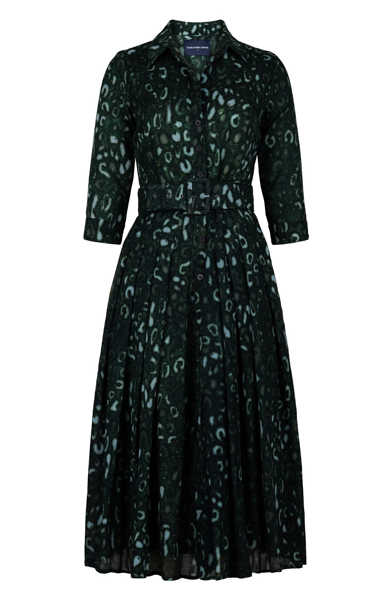 cassie in green dress Midi - Emerald bows main image 0
