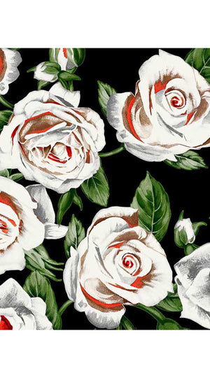 Aster Dress Shirt Collar Sleeveless Midi Length Cotton Musola (White Rose Bright)