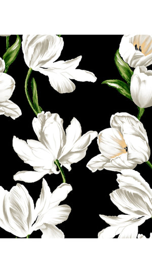 Birdy Skirt #2 Cotton Musola (White Tulip)
