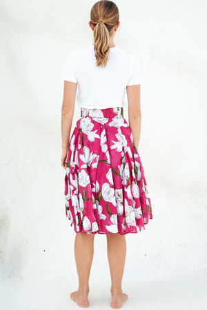 Birdy Skirt #2 Cotton Musola (White Tulip)