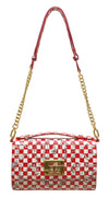 Aria Shoulder Cross Bag_LV Checkers_White Red