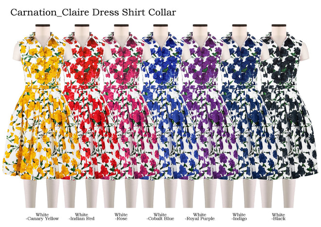 Claire Dress Shirt Collar in Carnation                                                                           