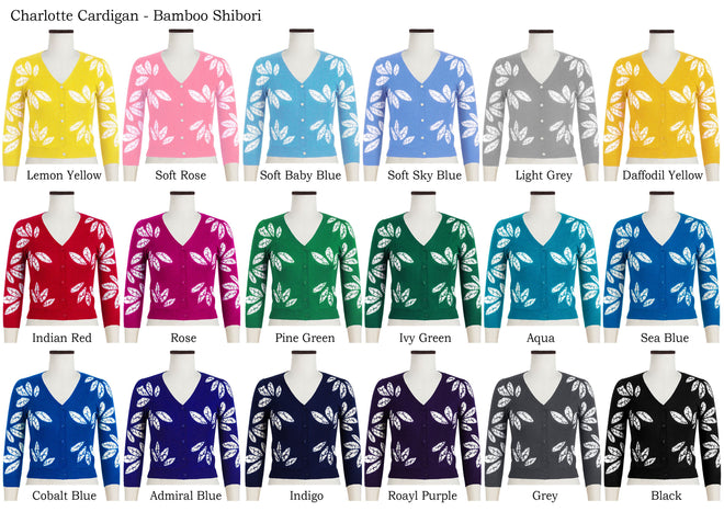 Charlotte Cardigan in Bamboo Shibori                                                                      