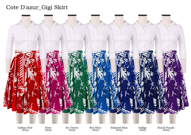 Gigi Skirt in Cote D'azur                                                                                                            