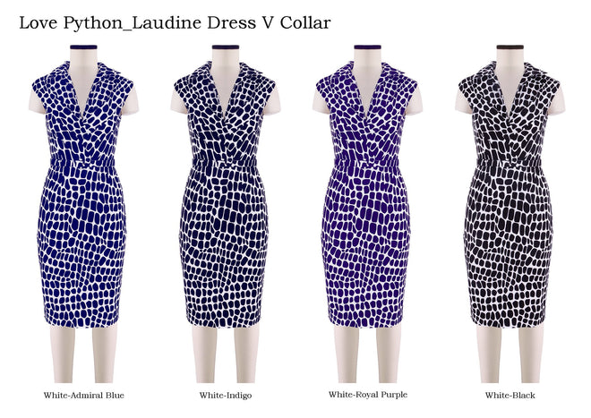 Love Python_Laudine Dress V Collar                                                                           