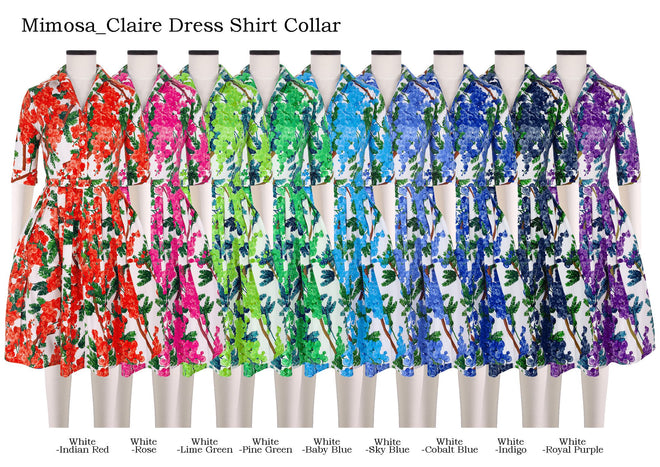 Claire Dress Shirt Collar in Mimosa                                                                           