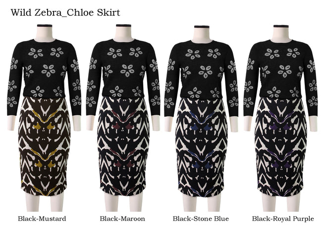 Chloe Skirt in Wild Zebra                                                                                             