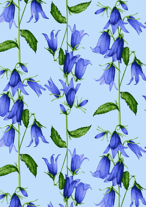 [Create Your Own] Cotton Stretch (Blue Bell Flower Small Pastel)
