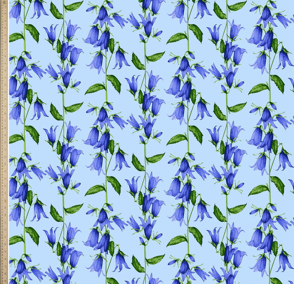 [Create Your Own] Cotton Stretch (Blue Bell Flower Small Pastel)