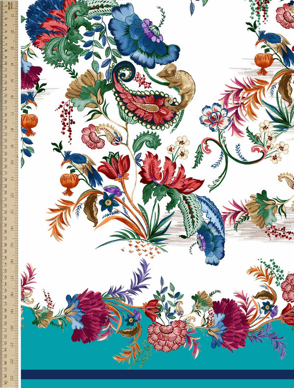 [Create Your Own] Cotton Stretch (Eastern Paisley Flower)