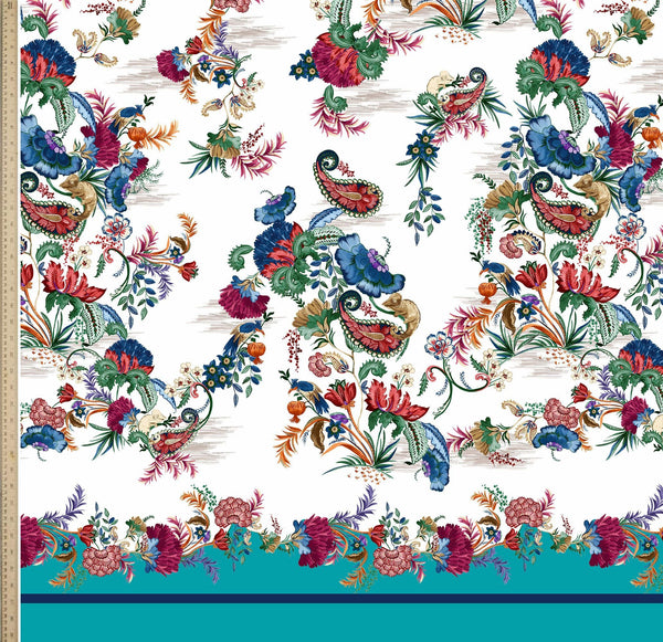 [Create Your Own] Cotton Stretch (Eastern Paisley Flower)