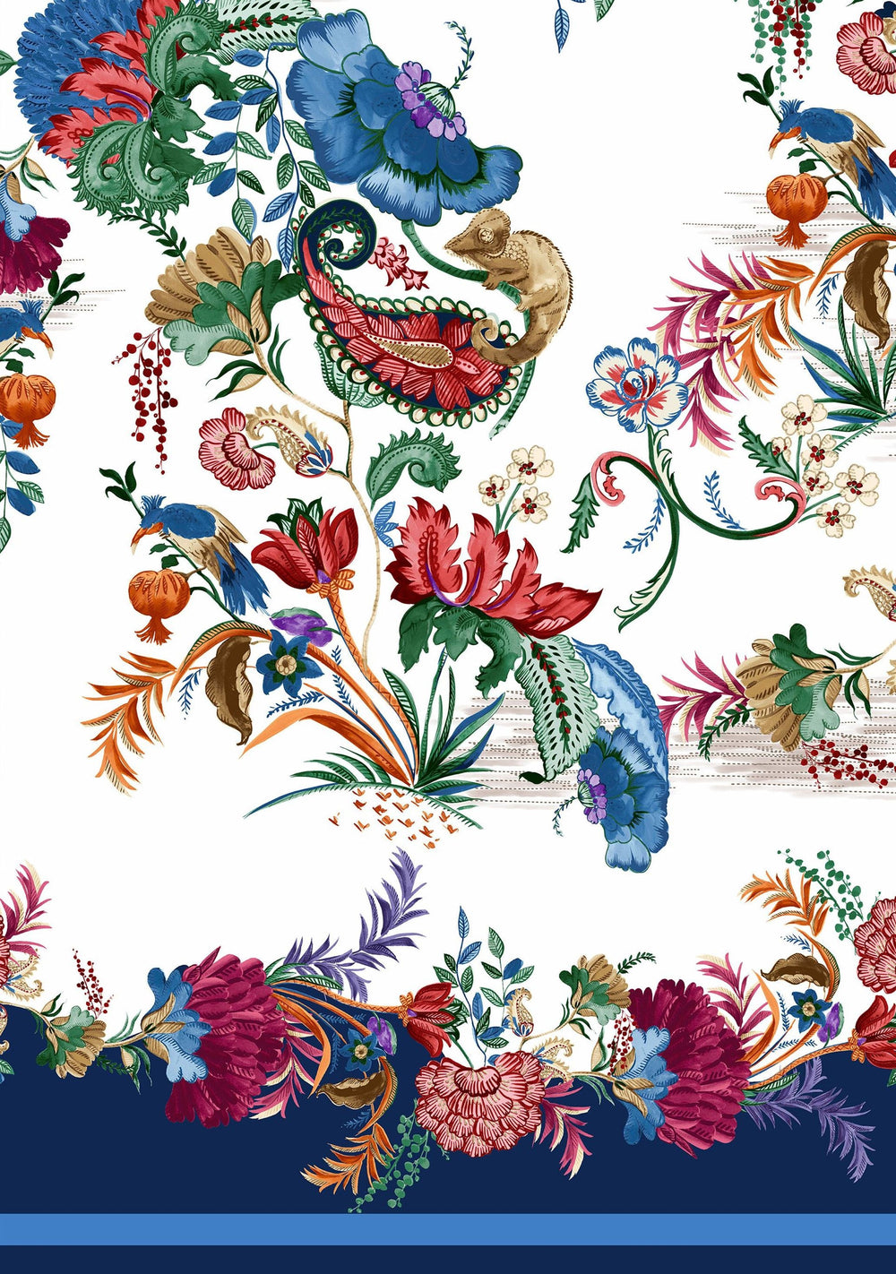 [Create Your Own] Cotton Musola (Eastern Paisley Flower)