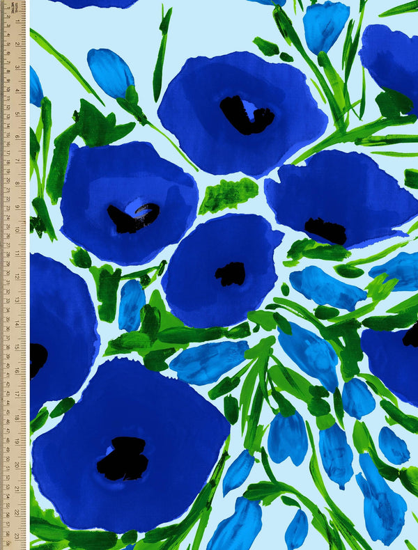 [Create Your Own] Cotton Musola (Fiori Poppy Big Pastel)