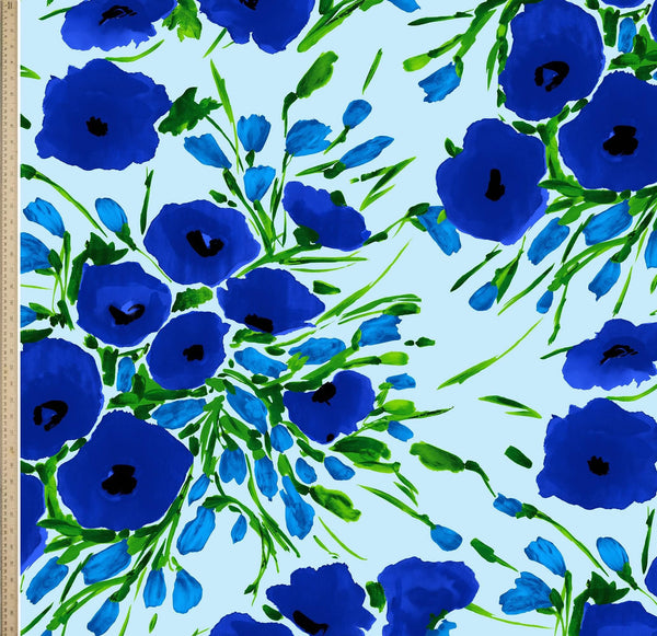 [Create Your Own] Cotton Musola (Fiori Poppy Big Pastel)