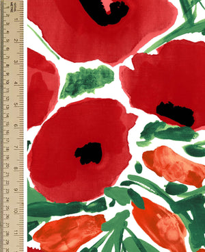 [Create Your Own] Cotton Stretch (Fiori Poppy Big White)
