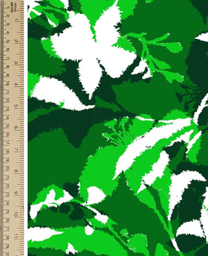 [Create Your Own] Cotton Stretch (Genova Mono Flower White)