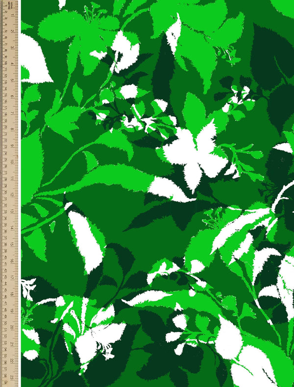 [Create Your Own] Cotton Stretch (Genova Mono Flower White)
