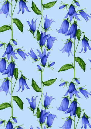 [Create Your Own] Cotton Stretch (Blue Bell Flower Small Pastel)