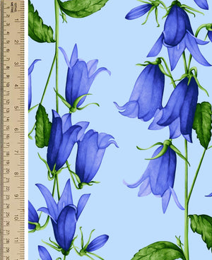 [Create Your Own] Cotton Stretch (Blue Bell Flower Small Pastel)