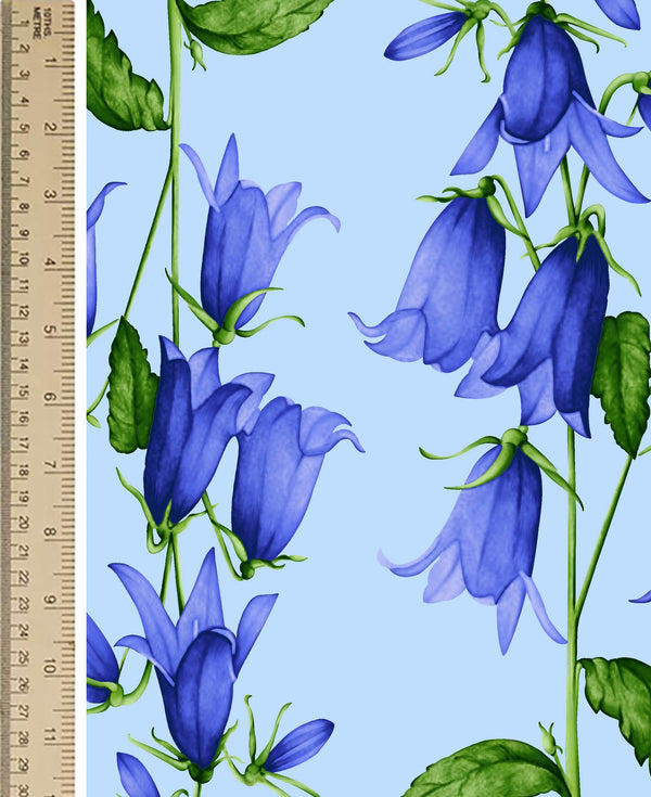 [Create Your Own] Cotton Stretch (Blue Bell Flower Small Pastel)