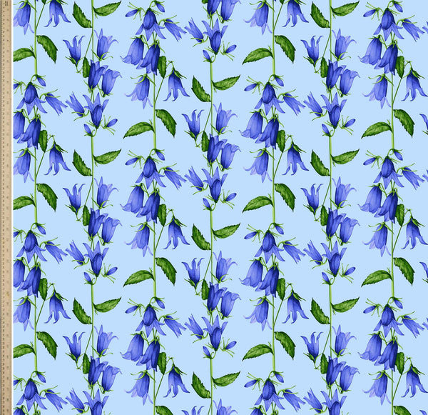 [Create Your Own] Cotton Stretch (Blue Bell Flower Small Pastel)