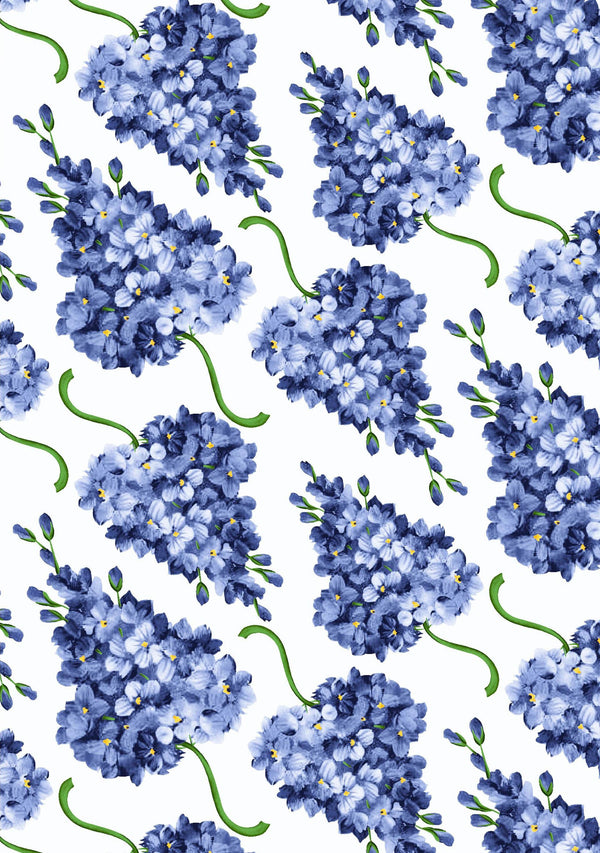 [Create Your Own] Cotton Musola (Lilac Bunch Large White)