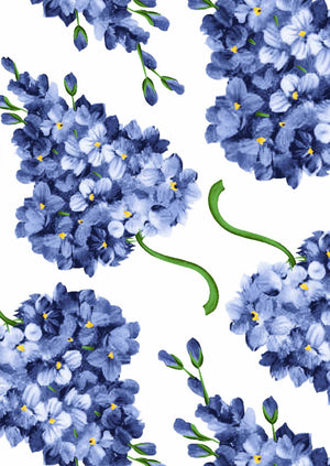 [Create Your Own] Cotton Musola (Lilac Bunch Large White)