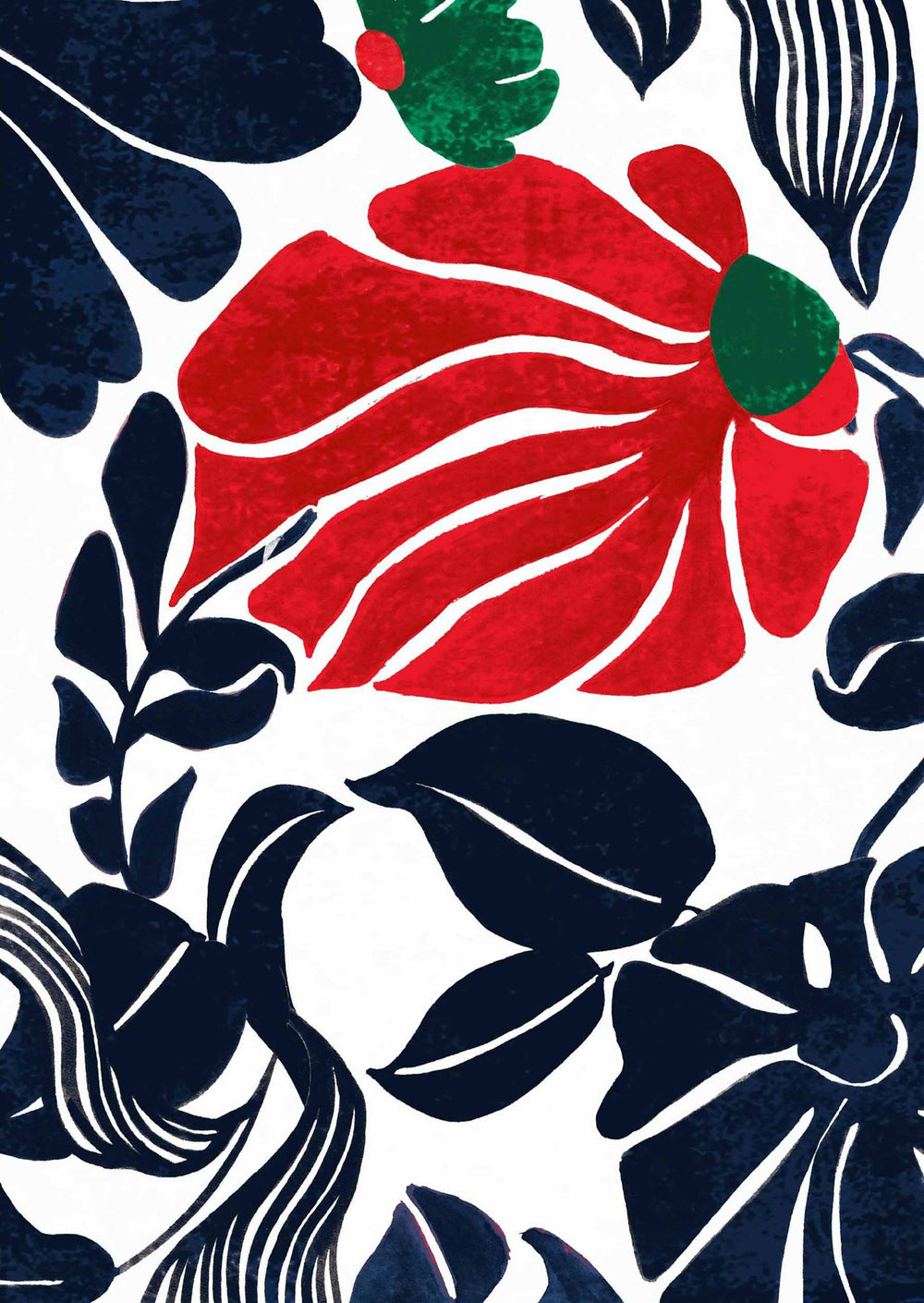 [Create Your Own] Cotton Stretch (Pacific Monster Leaves White)