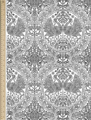 [Create Your Own] Cotton Musola (Peacock Toile White)