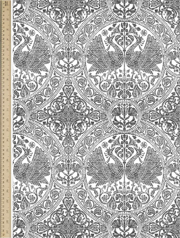 [Create Your Own] Cotton Musola (Peacock Toile White)