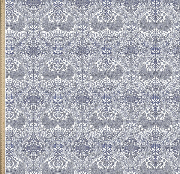 [Create Your Own] Cotton Musola (Peacock Toile White)