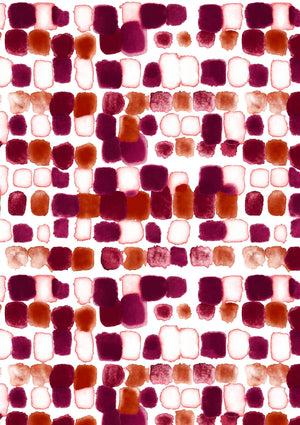 [Create Your Own] Cotton Musola (Tie Dye Square Multi White)