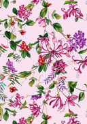 Anna Dress #2 Crew Neck Long Puff Sleeve Ankle Length Cotton Musola (Gallerie Summer Bouquet)