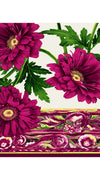 Aster Dress Boat Neck Cap Sleeve Midi Length Cotton Musola (Anemon Naples Border)