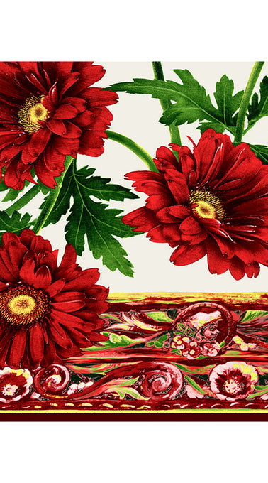Preen Skirt Long Length Cotton Musola (Anemon Naples Border)